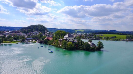 Schloss Mattsee - FLugaufnahme