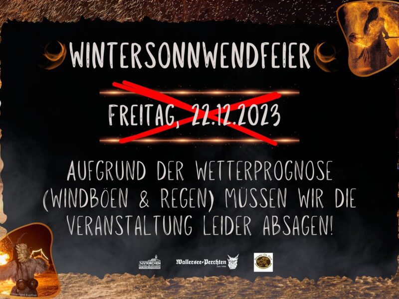 Cancellation of the winter solstice party at Seekirchen lido (c) TVB Seekirchen