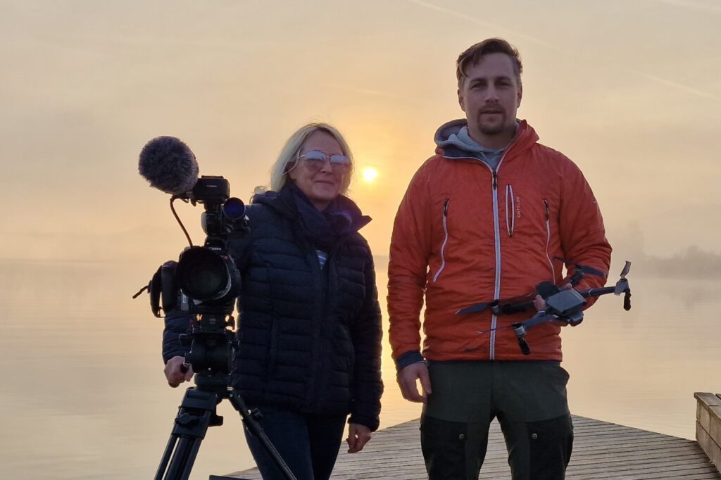 Filming with drone and director Gabriele Neudecker ©Pimp the Pony Productions